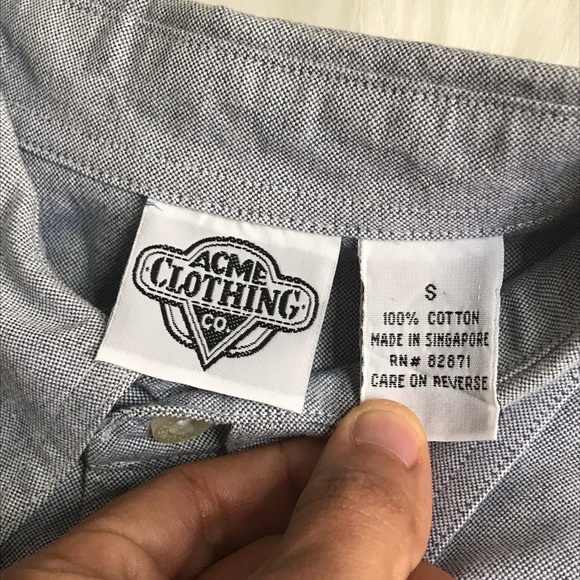 VTG 90’s Men’s Acme Clothing Taz Tasmanian Devil Long Sleeve Button Down Shirt - Picture 6 of 10